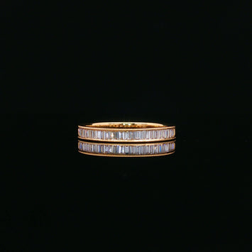 14kt Yellow Gold Baguette Diamond Band