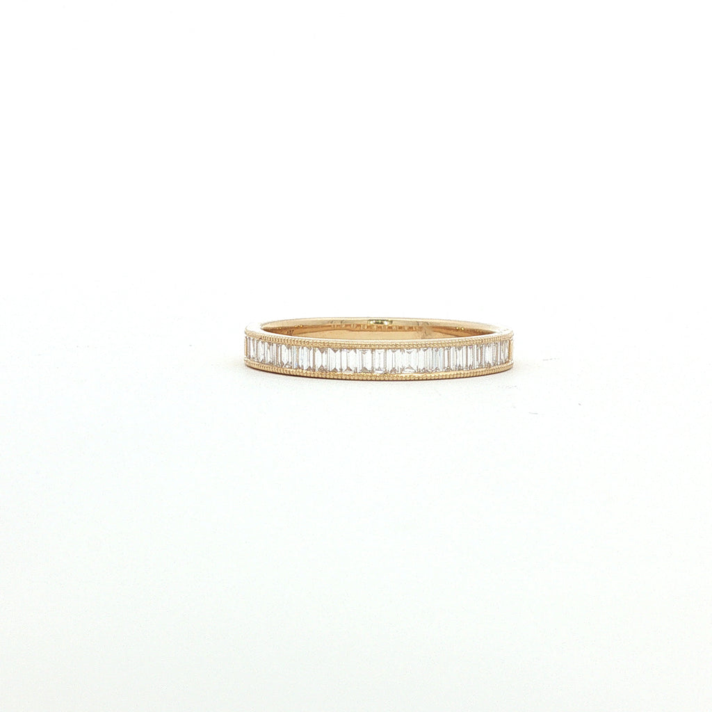14kt Yellow Gold Baguette Diamond Band
