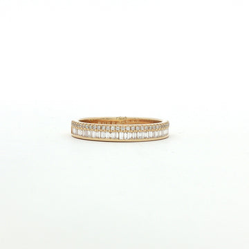 14kt Yellow Gold Baguette & Round Diamond Band