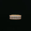 14kt Yellow Gold Baguette & Round Diamond Band