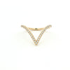 14kt Yellow Gold Diamond Contour Band