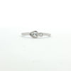 14kt White Gold Bezel Set Pear Diamond Ring