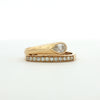 14kt Yellow Gold Pear Shaped Diamond Wrap Ring