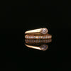 14kt Yellow Gold Pear Shaped Diamond Wrap Ring