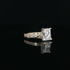 14kt Yellow Gold Radiant Engagement Ring