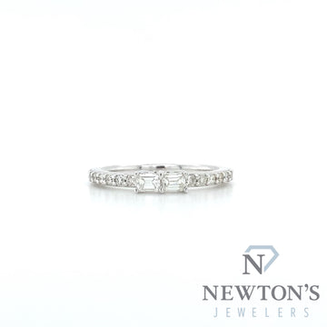 14kt White Gold Diamond Stackable Band (0.50ct)