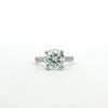 14K White Gold Diamond Engagement Ring