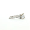 14K White Gold Diamond Engagement Ring
