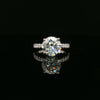 14K White Gold Diamond Engagement Ring