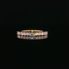 14kt Yellow Gold Alternating Diamond Band