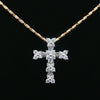 14kt White Gold Diamond Cross Pendant