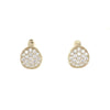 14kt Yellow Gold Diamond Pave Hoop Earrings