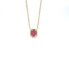 14kt Yellow Gold Ruby Pendant with Chain