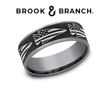 Brook and Branch Men's Tantalum and Titanium Ring