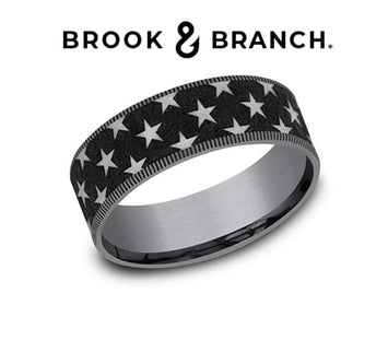 Brook and Branch Men's Tantalum and Titanium Ring