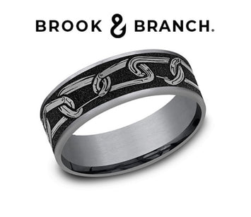Brook and Branch Men's Tantalum and Titanium Band