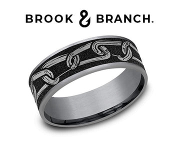 Brook and Branch Men's Tantalum and Titanium Band