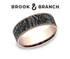 Brook and Branch Men's 14kt Rose Gold and Tantalum Ring