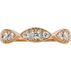 14kt Yellow Gold Curved Diamond Band