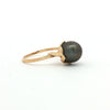 Estate 14kt Yellow Gold Tahitian Pearl Ring