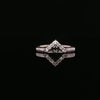 14kt White Gold Diamond Chevron Band