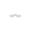 14kt White Gold Diamond Chevron Band