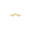 14kt Yellow Gold Diamond Chevron Ring