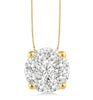 14kt Yellow Gold Lovebright Diamond Solitaire Pendant