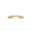 14kt Yellow Gold Diamond Contour Band