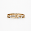 14kt Yellow Gold Twisted Diamond Band