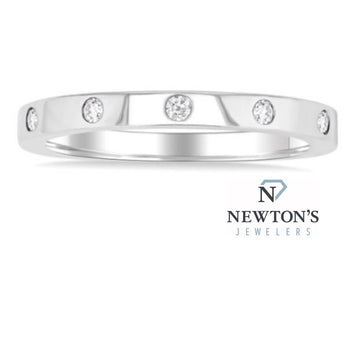 10kt White Gold Diamond Band