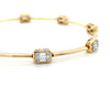 14kt Yellow Gold Diamond Illusion Bracelet