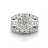 Estate 14kt White Gold Diamond Illusion Ring (3.50ct)