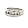 Estate 14kt White Gold Channel Set Diamond Band