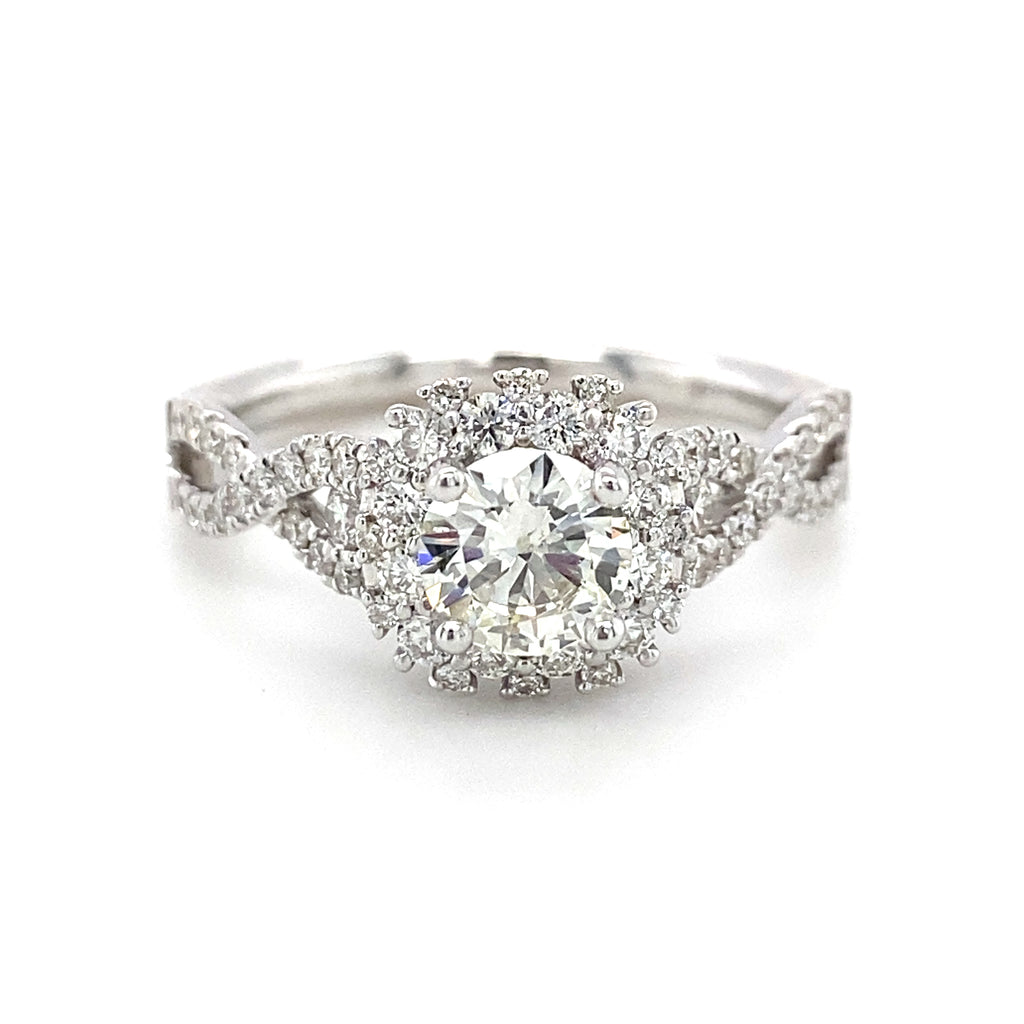 14kt White Gold Diamond Engagement Ring (0.53ctr)