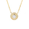 14kt Yellow Gold Duo Diamond Pendant