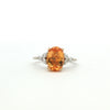 14kt Two-Tone Imperial Golden Topaz & Diamond Ring