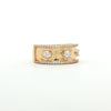 18kt Yellow Gold Mixed Cut Diamond Band