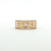 18kt Yellow Gold Mixed Cut Diamond Band