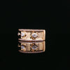 18kt Yellow Gold Mixed Cut Diamond Band
