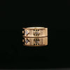 18kt Yellow Gold Geometric Diamond Band