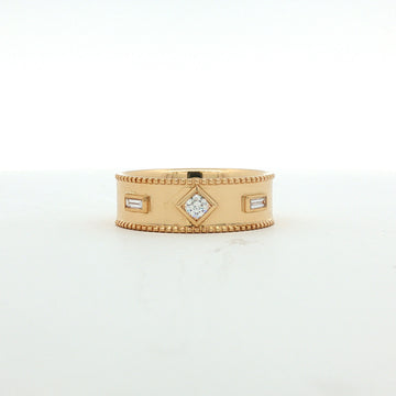 18kt Yellow Gold Geometric Diamond Band