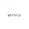 14kt White and Rose Gold Diamond Stackable Ring