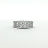 18kt White Gold Multi-Row Diamond Band