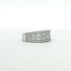 18kt White Gold Multi-Row Diamond Band