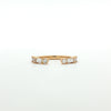 18kt Yellow Gold Round & Baguette Diamond Band