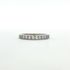 Estate 10kt White Gold Channel Set Diamond Band