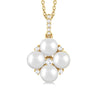 14kt Yellow Gold Pearl and Diamond Fashion Pendant (Chain not included in price)