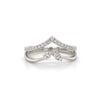 14kt White Gold Diamond Contour Ring