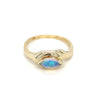 14kt Yellow Gold Marquise Shape Opal Fashion Ring